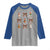 Cute Christmas Chicken With Xmas Coquette Bow Raglan Shirt - Wonder Print Shop