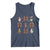 Cute Christmas Chicken With Xmas Coquette Bow Tank Top - Wonder Print Shop