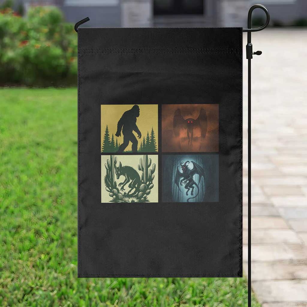 Mothman Bigfoot Chupacabra Jersey Devil Garden Flag Cryptid Legends Gift - Wonder Print Shop