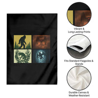 Mothman Bigfoot Chupacabra Jersey Devil Garden Flag Cryptid Legends Gift - Wonder Print Shop