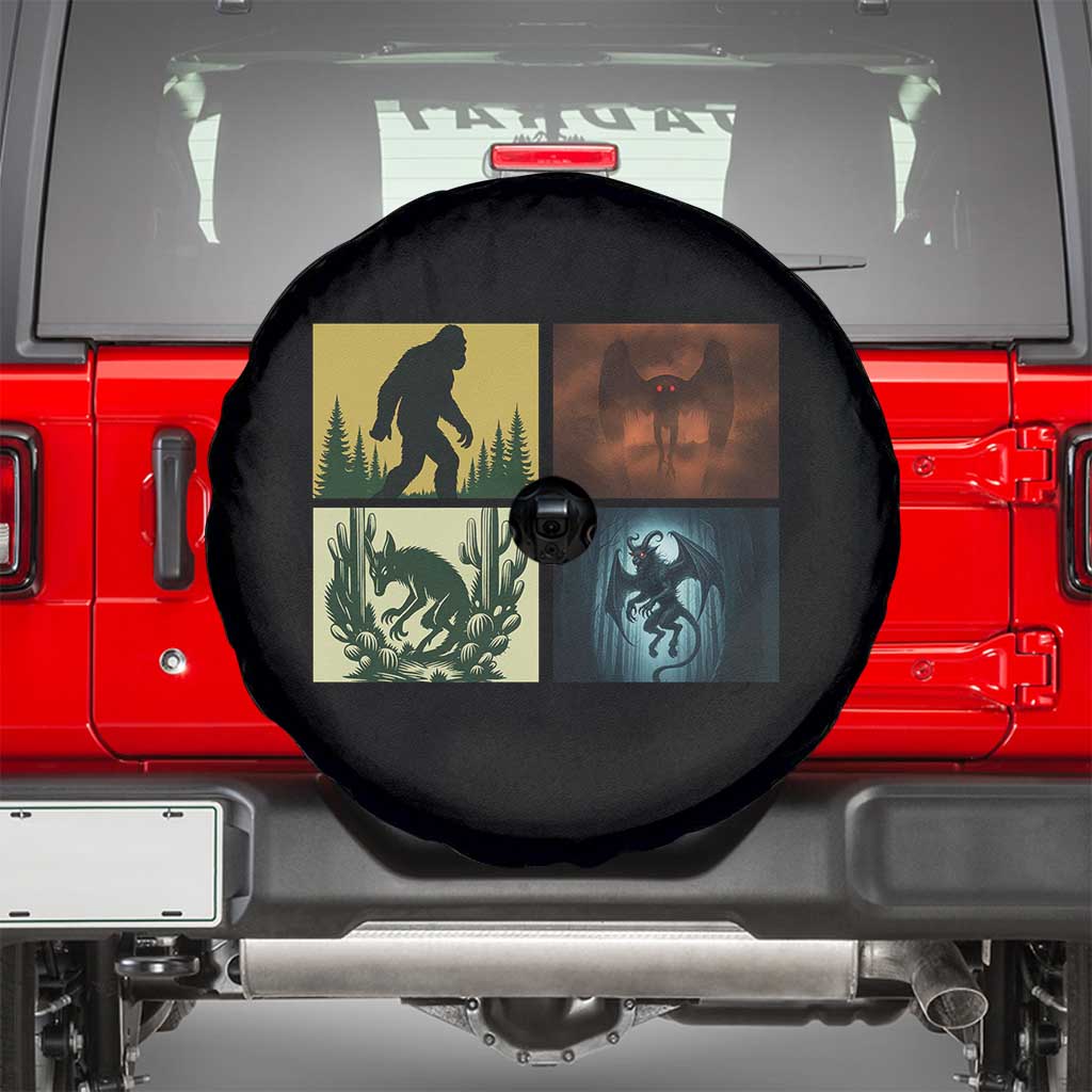Mothman Bigfoot Chupacabra Jersey Devil Spare Tire Cover Cryptid Legends Gift - Wonder Print Shop