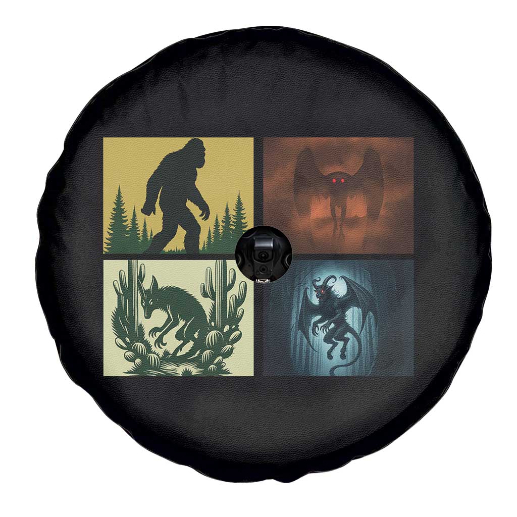 Mothman Bigfoot Chupacabra Jersey Devil Spare Tire Cover Cryptid Legends Gift - Wonder Print Shop