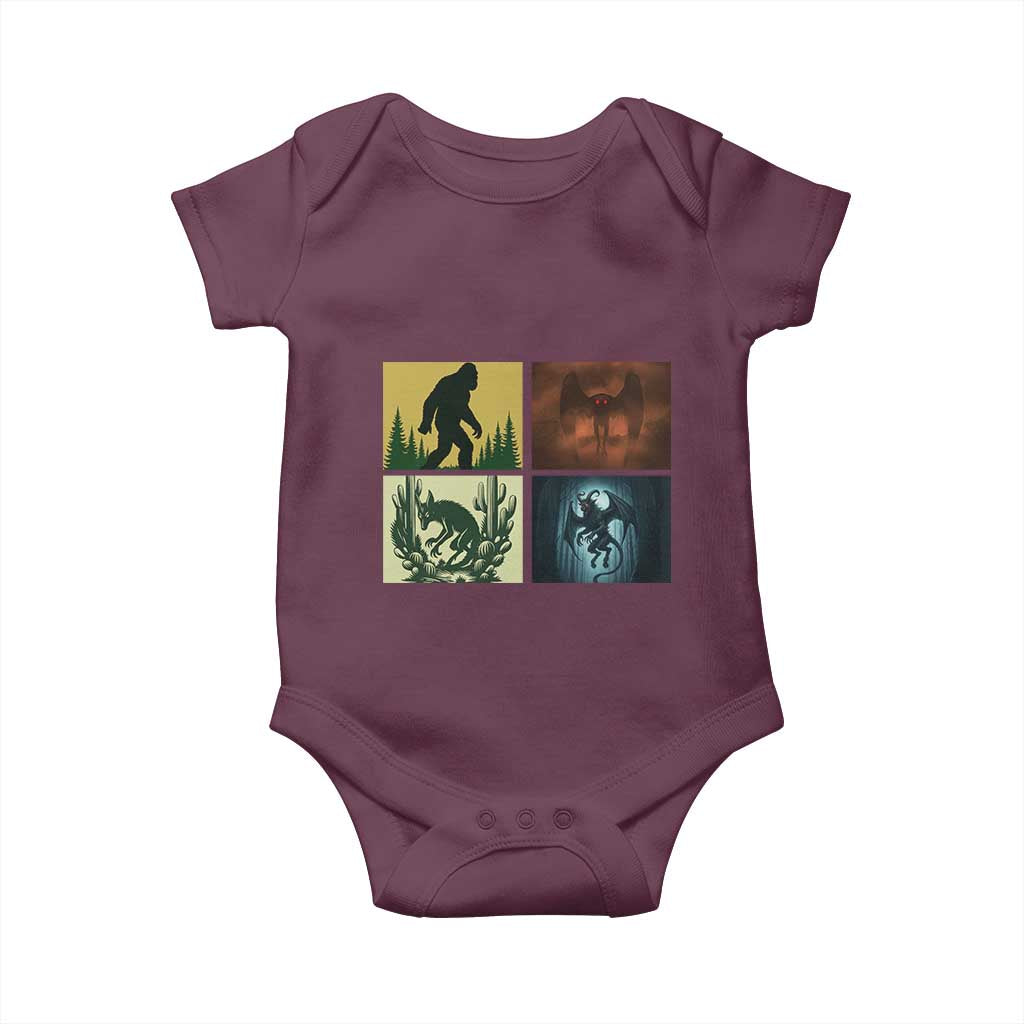 Mothman Bigfoot Chupacabra Jersey Devil Baby Onesie Cryptid Legends Gift - Wonder Print Shop