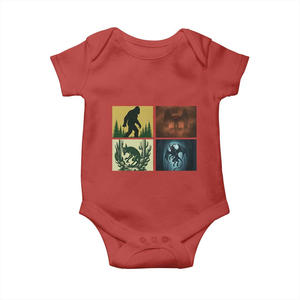 Mothman Bigfoot Chupacabra Jersey Devil Baby Onesie Cryptid Legends Gift - Wonder Print Shop
