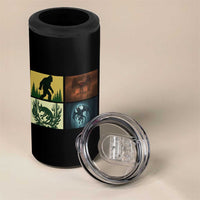 Mothman Bigfoot Chupacabra Jersey Devil 4 in 1 Can Cooler Tumbler Cryptid Legends Gift