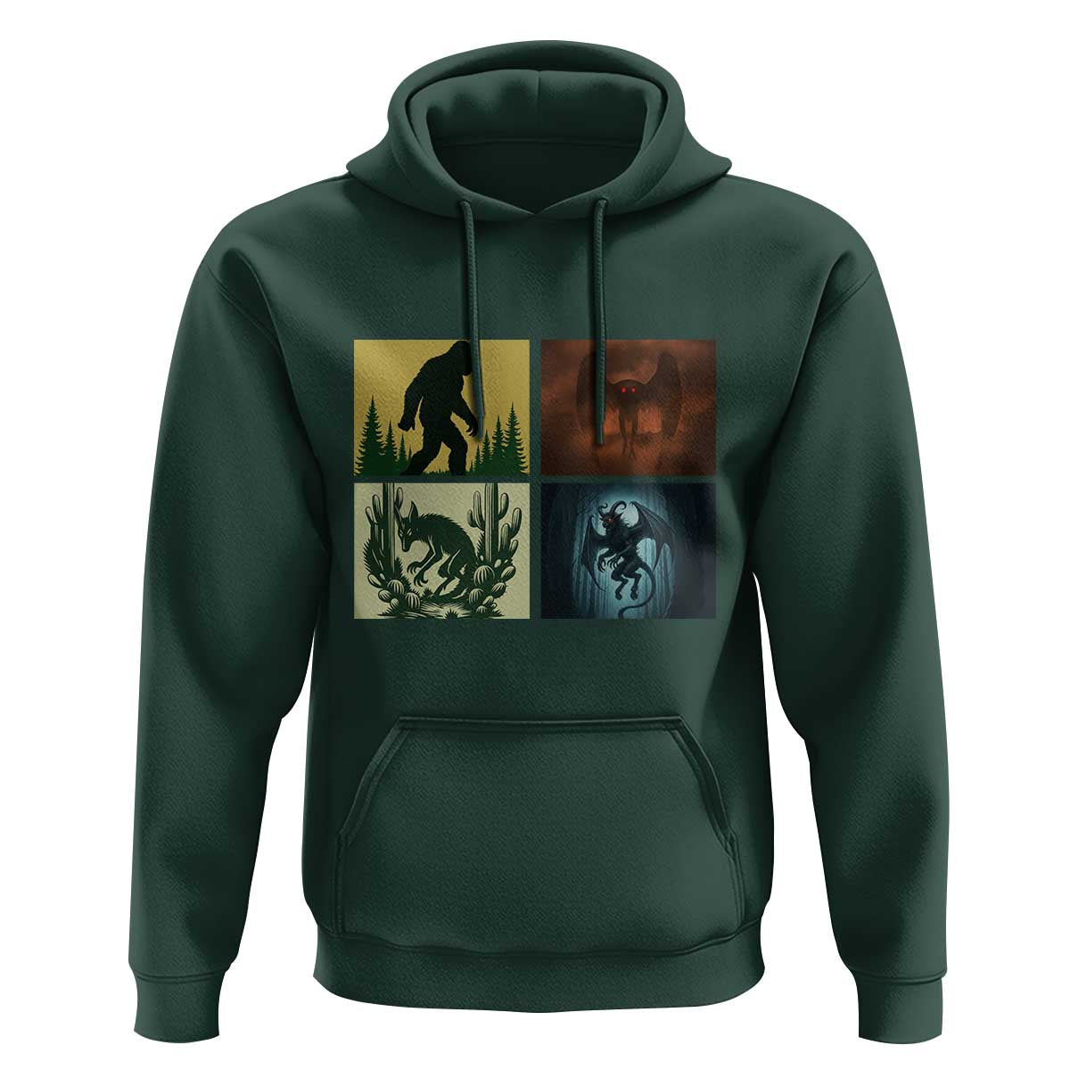 Mothman Bigfoot Chupacabra Jersey Devil Hoodie Cryptid Legends Gift - Wonder Print Shop