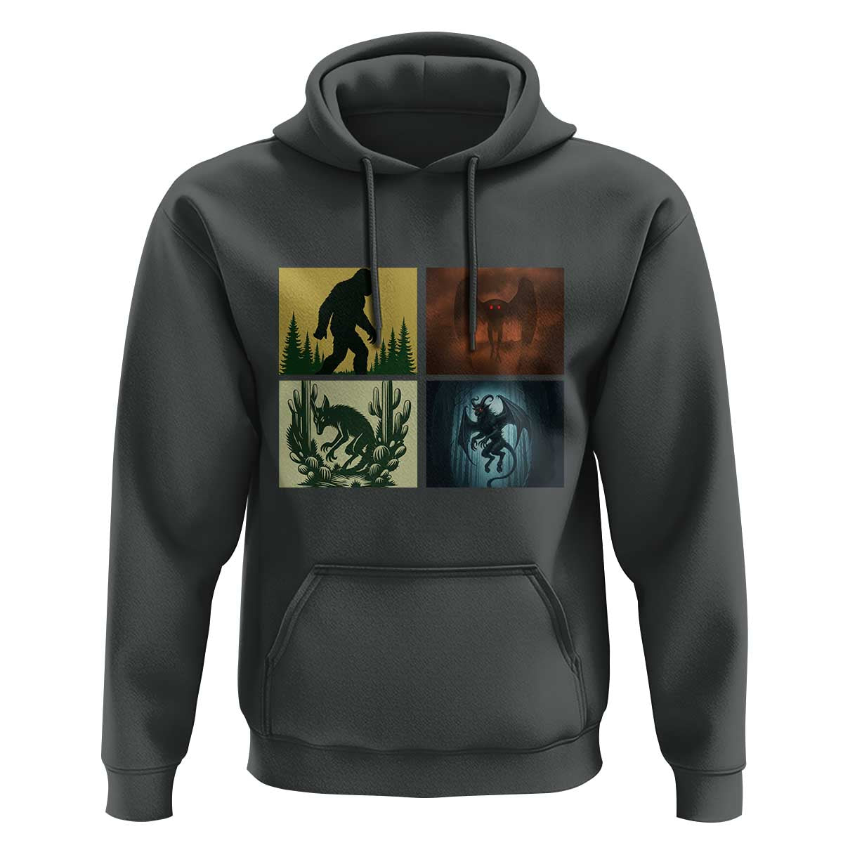Mothman Bigfoot Chupacabra Jersey Devil Hoodie Cryptid Legends Gift - Wonder Print Shop