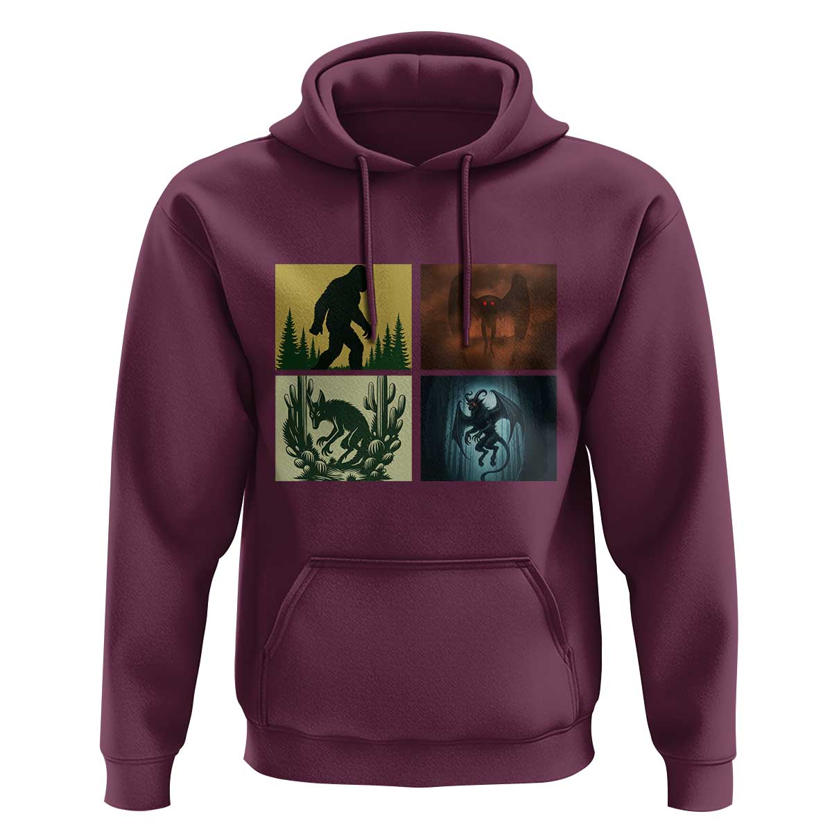 Mothman Bigfoot Chupacabra Jersey Devil Hoodie Cryptid Legends Gift - Wonder Print Shop