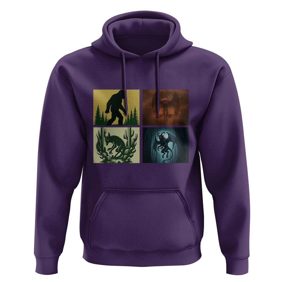 Mothman Bigfoot Chupacabra Jersey Devil Hoodie Cryptid Legends Gift - Wonder Print Shop