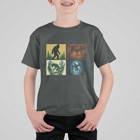 Mothman Bigfoot Chupacabra Jersey Devil T Shirt For Kid Cryptid Legends Gift - Wonder Print Shop