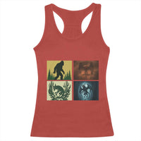 Mothman Bigfoot Chupacabra Jersey Devil Racerback Tank Top Cryptid Legends Gift - Wonder Print Shop