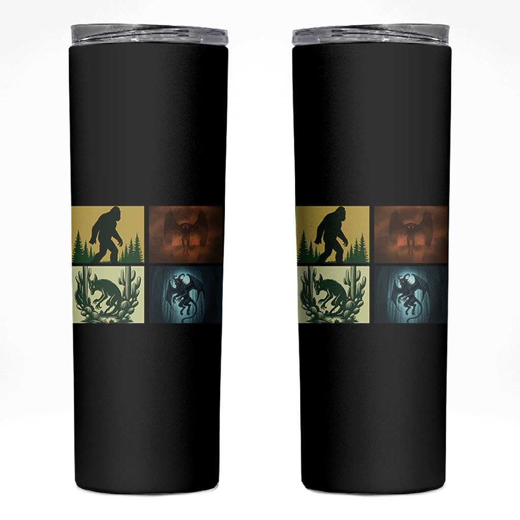 Mothman Bigfoot Chupacabra Jersey Devil Skinny Tumbler Cryptid Legends Gift