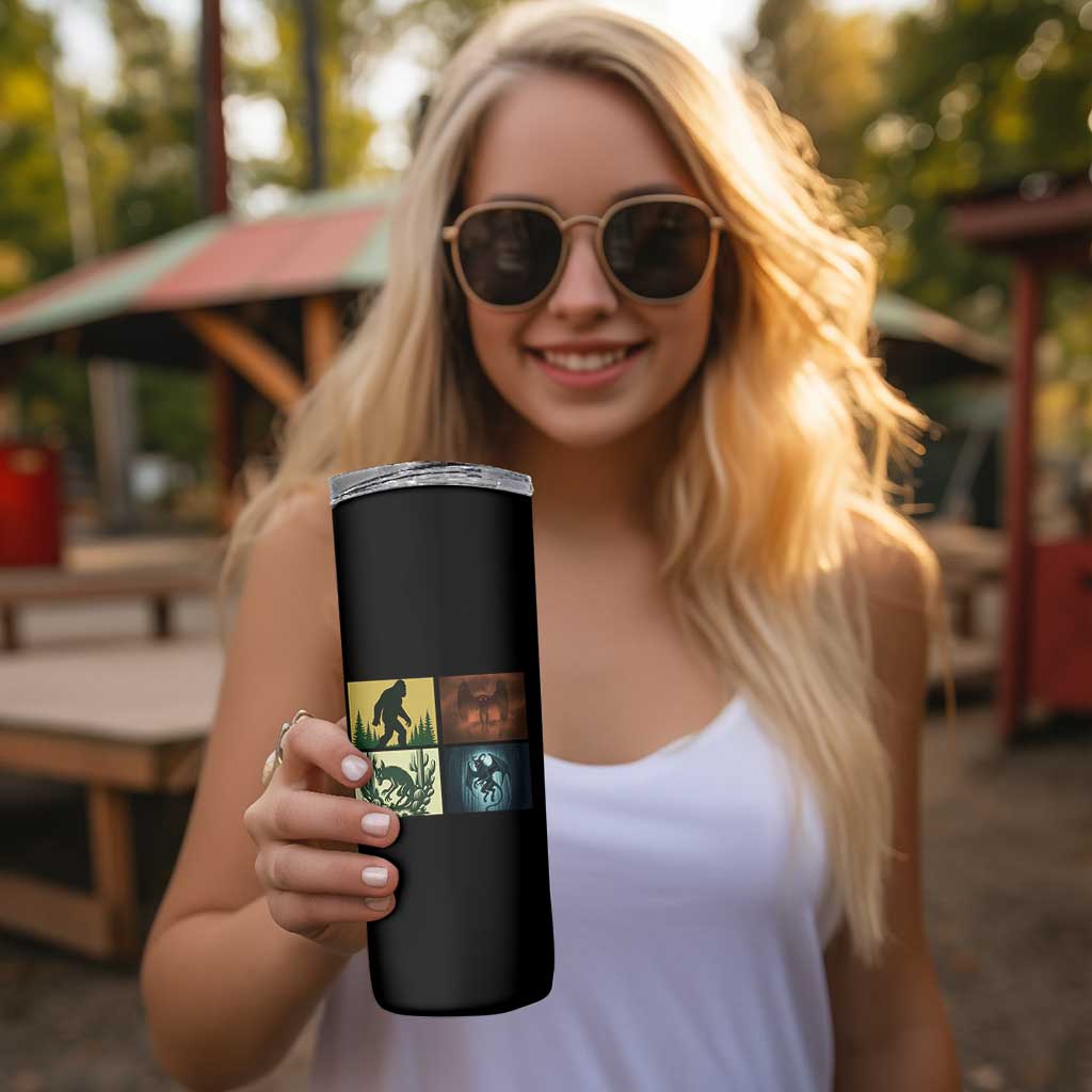 Mothman Bigfoot Chupacabra Jersey Devil Skinny Tumbler Cryptid Legends Gift