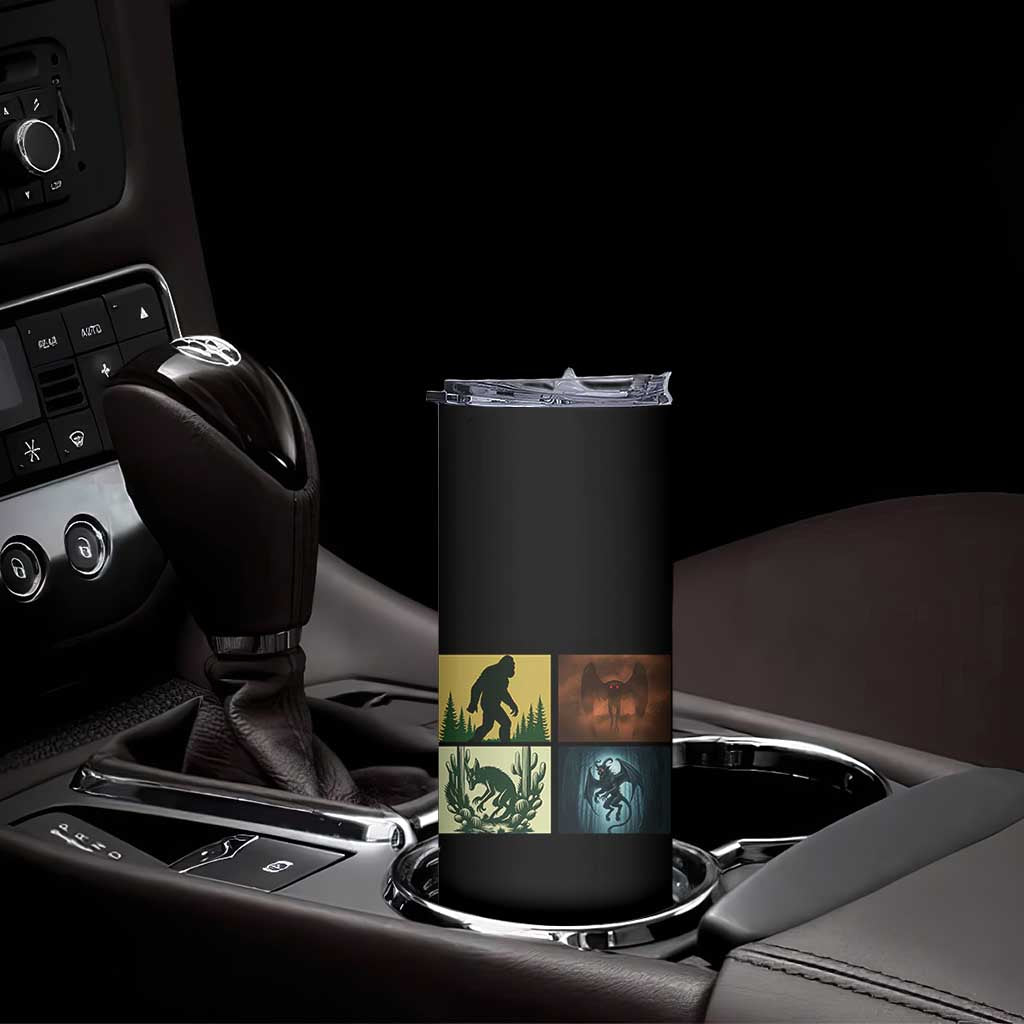 Mothman Bigfoot Chupacabra Jersey Devil Skinny Tumbler Cryptid Legends Gift