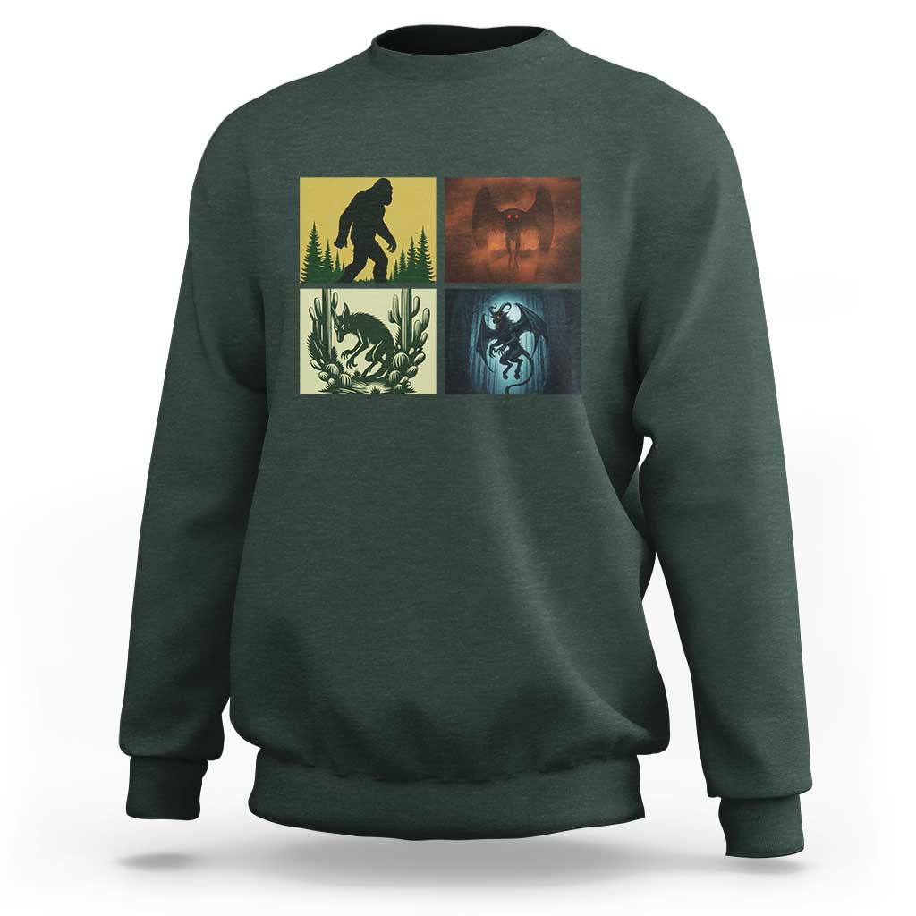 Mothman Bigfoot Chupacabra Jersey Devil Sweatshirt Cryptid Legends Gift - Wonder Print Shop