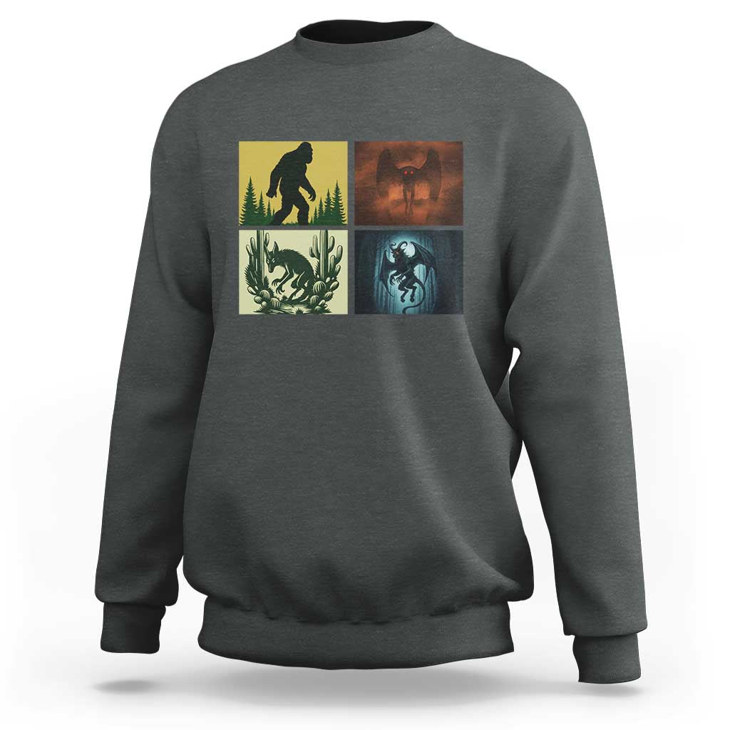 Mothman Bigfoot Chupacabra Jersey Devil Sweatshirt Cryptid Legends Gift - Wonder Print Shop
