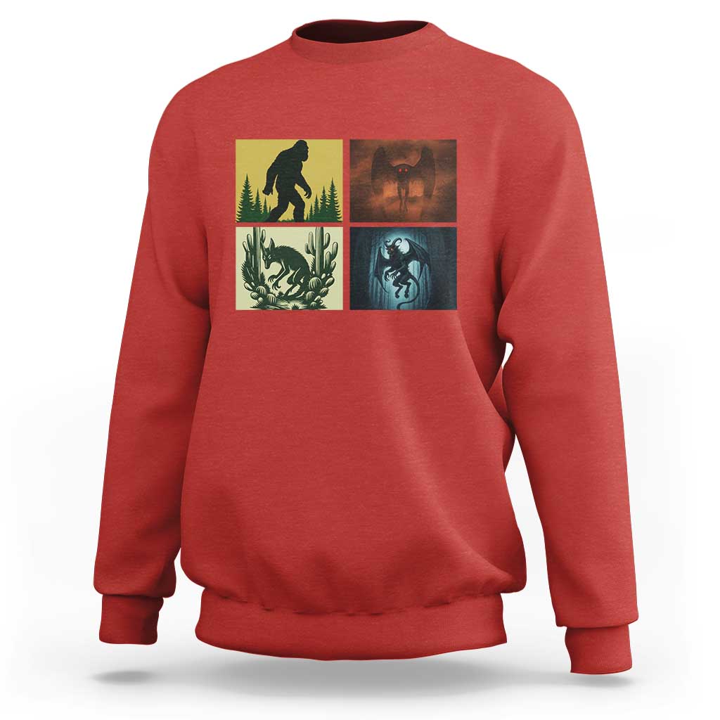 Mothman Bigfoot Chupacabra Jersey Devil Sweatshirt Cryptid Legends Gift - Wonder Print Shop