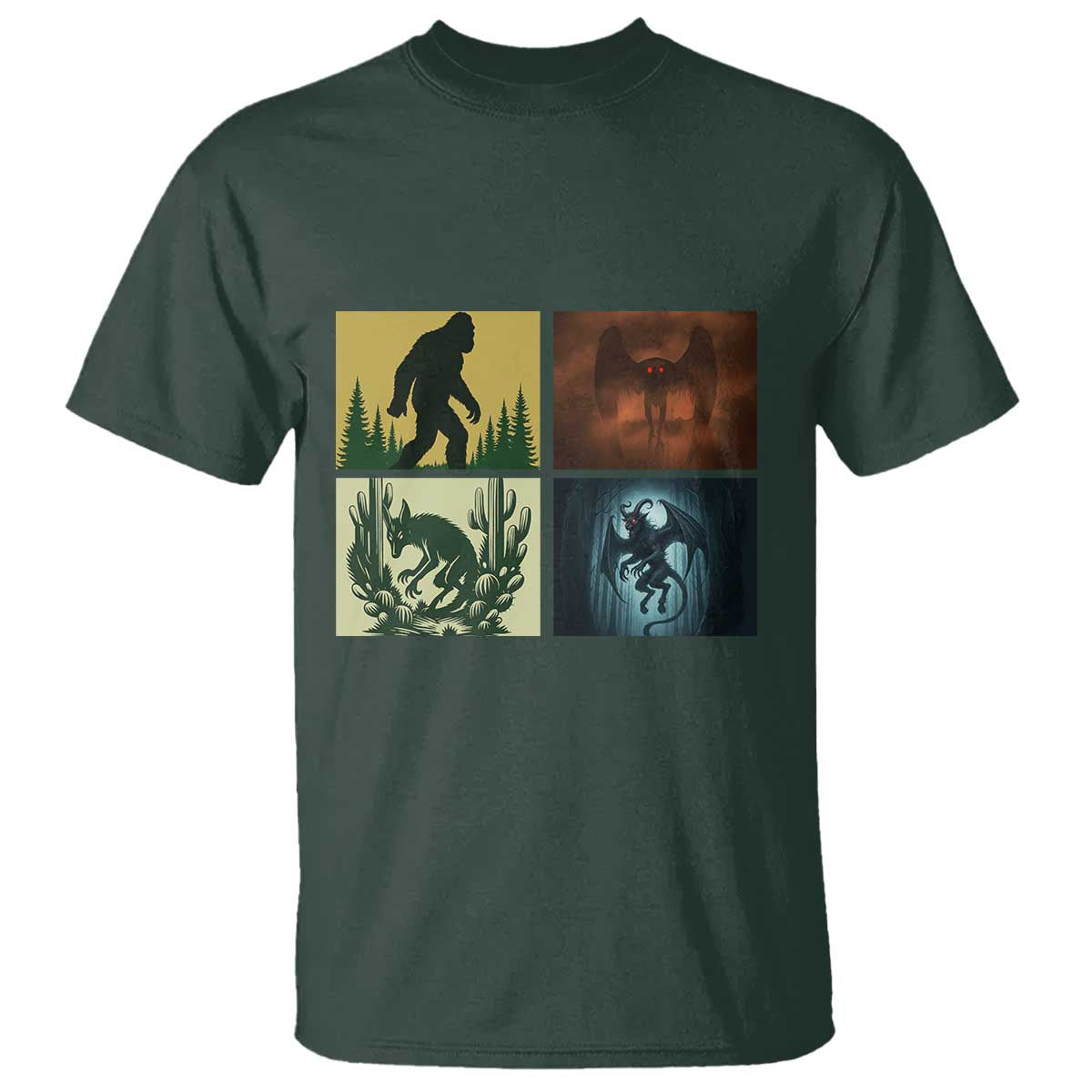 Mothman Bigfoot Chupacabra Jersey Devil T Shirt Cryptid Legends Gift - Wonder Print Shop