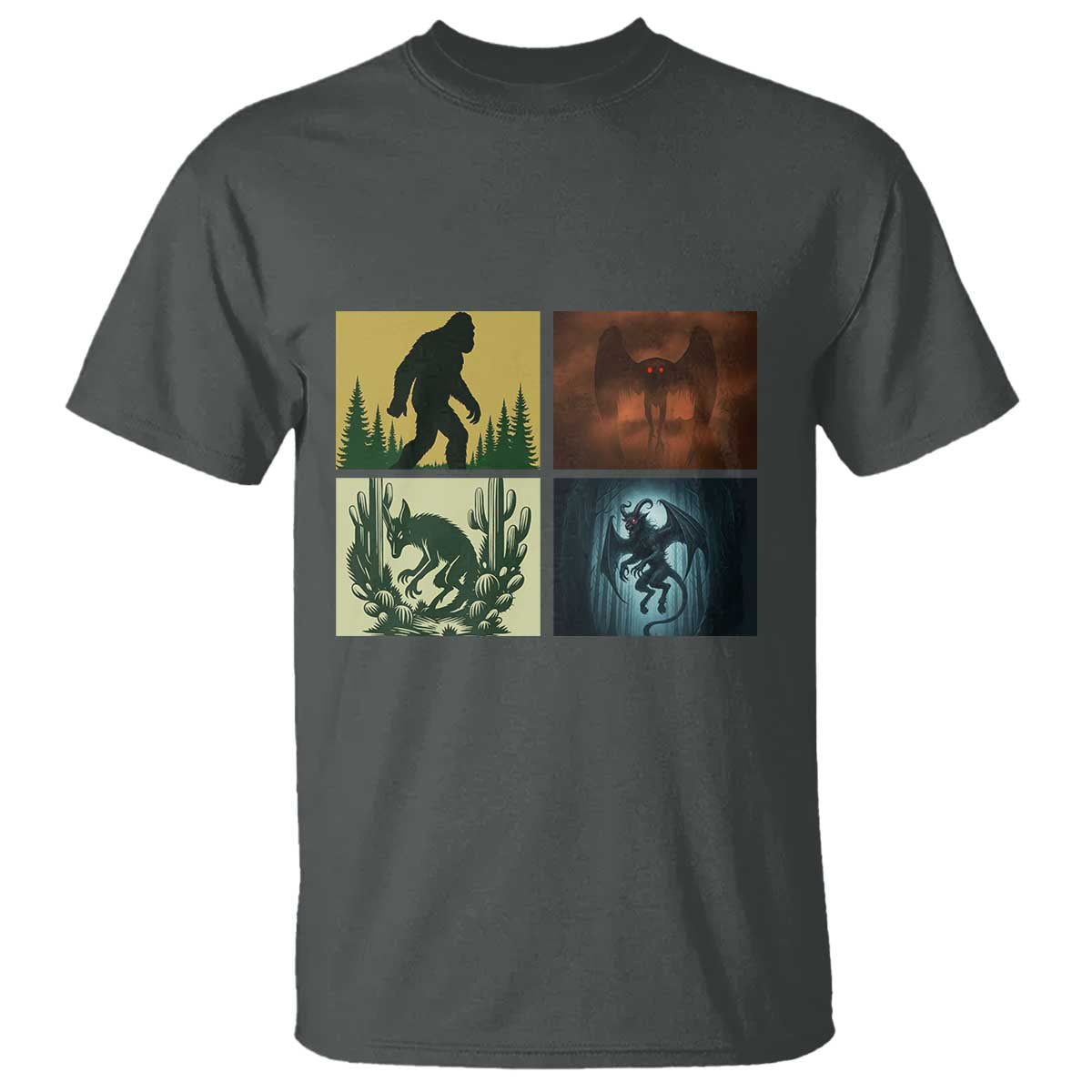 Mothman Bigfoot Chupacabra Jersey Devil T Shirt Cryptid Legends Gift - Wonder Print Shop