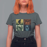 Mothman Bigfoot Chupacabra Jersey Devil T Shirt For Women Cryptid Legends Gift - Wonder Print Shop