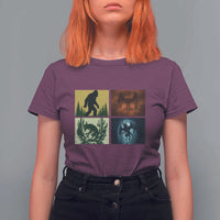 Mothman Bigfoot Chupacabra Jersey Devil T Shirt For Women Cryptid Legends Gift - Wonder Print Shop