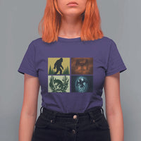 Mothman Bigfoot Chupacabra Jersey Devil T Shirt For Women Cryptid Legends Gift - Wonder Print Shop