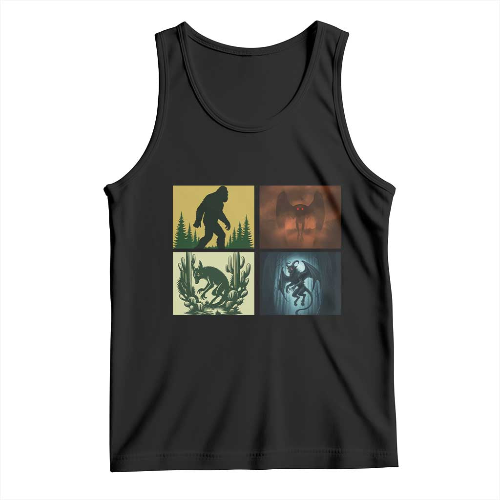 Mothman Bigfoot Chupacabra Jersey Devil Tank Top Cryptid Legends Gift - Wonder Print Shop