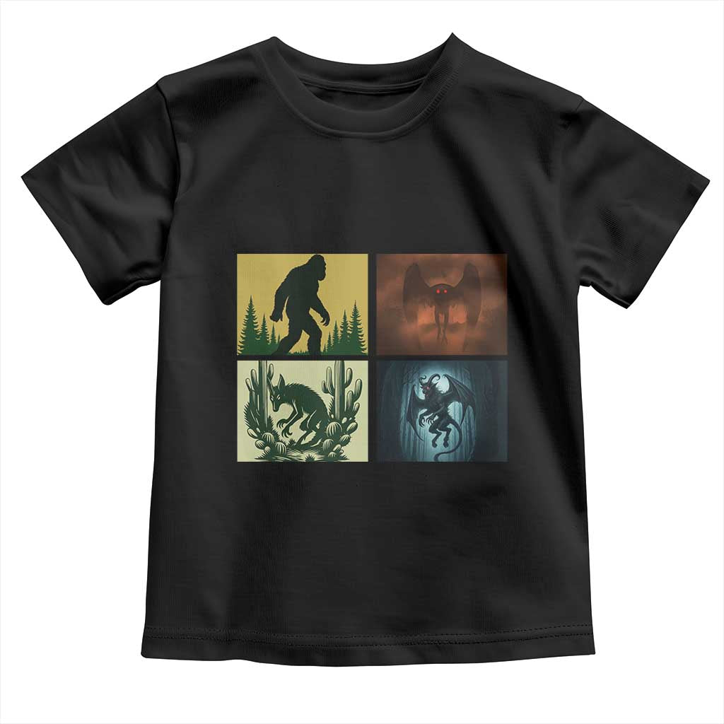 Mothman Bigfoot Chupacabra Jersey Devil Toddler T Shirt Cryptid Legends Gift - Wonder Print Shop