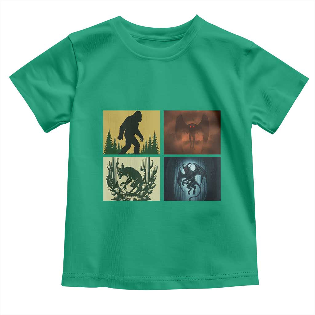 Mothman Bigfoot Chupacabra Jersey Devil Toddler T Shirt Cryptid Legends Gift - Wonder Print Shop