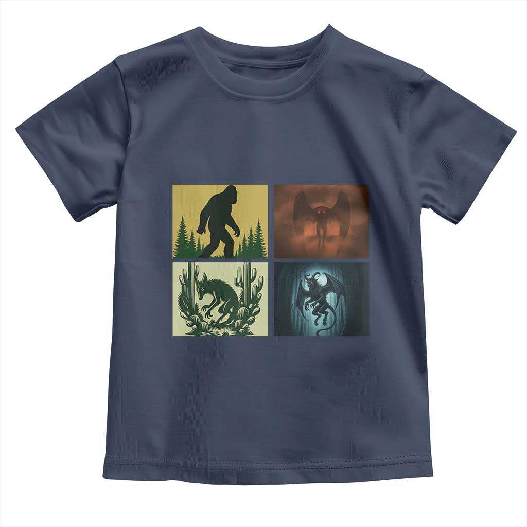 Mothman Bigfoot Chupacabra Jersey Devil Toddler T Shirt Cryptid Legends Gift - Wonder Print Shop