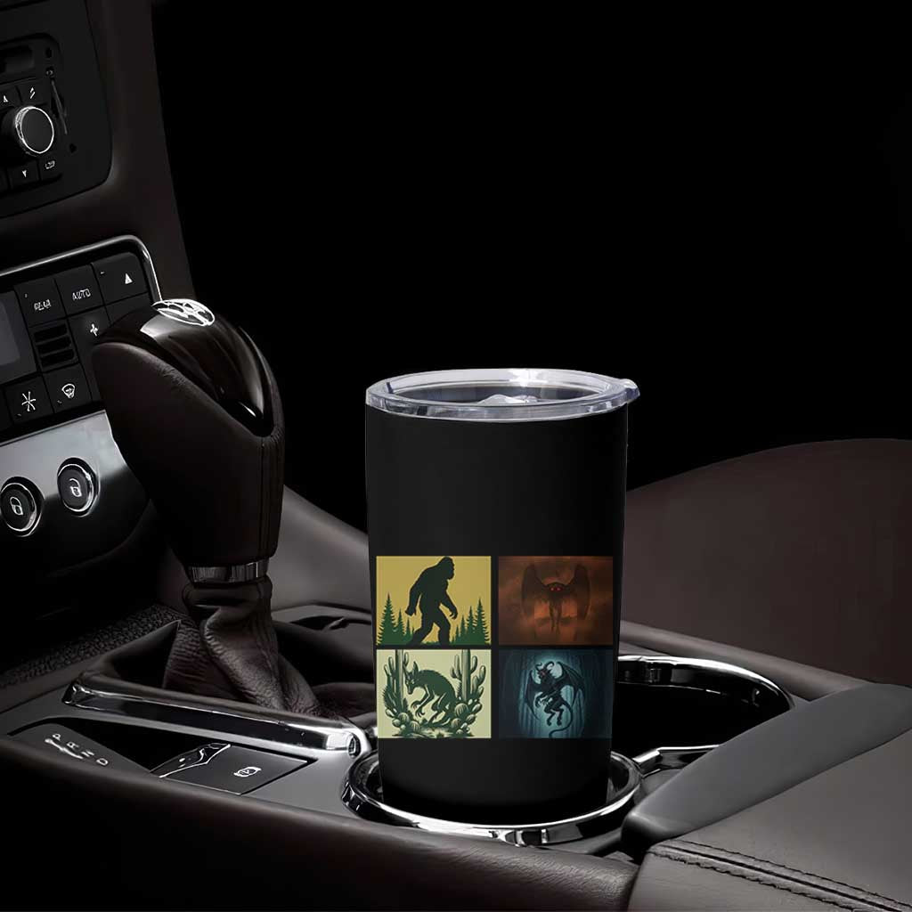 Mothman Bigfoot Chupacabra Jersey Devil Tumbler Cup Cryptid Legends Gift