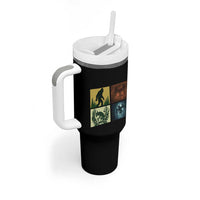 Mothman Bigfoot Chupacabra Jersey Devil Tumbler With Handle Cryptid Legends Gift