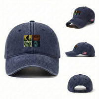 Mothman Bigfoot Chupacabra Jersey Devil Washed Cotton Baseball Cap Cryptid Legends Gift