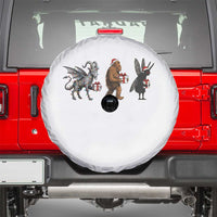 Christmas Cryptid Gift Spare Tire Cover Bigfoot Jersey Devil Mothman Santa - Wonder Print Shop