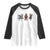 Christmas Cryptid Gift Raglan Shirt Bigfoot Jersey Devil Mothman Santa - Wonder Print Shop