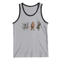 Christmas Cryptid Gift Tank Top Bigfoot Jersey Devil Mothman Santa - Wonder Print Shop