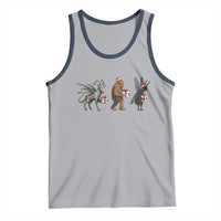 Christmas Cryptid Gift Tank Top Bigfoot Jersey Devil Mothman Santa - Wonder Print Shop