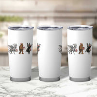 Christmas Cryptid Gift Tumbler Cup Bigfoot Jersey Devil Mothman Santa