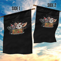 Mothman And Jersey Devil Garden Flag Merry Cryptmas Funny Holiday Gift - Wonder Print Shop