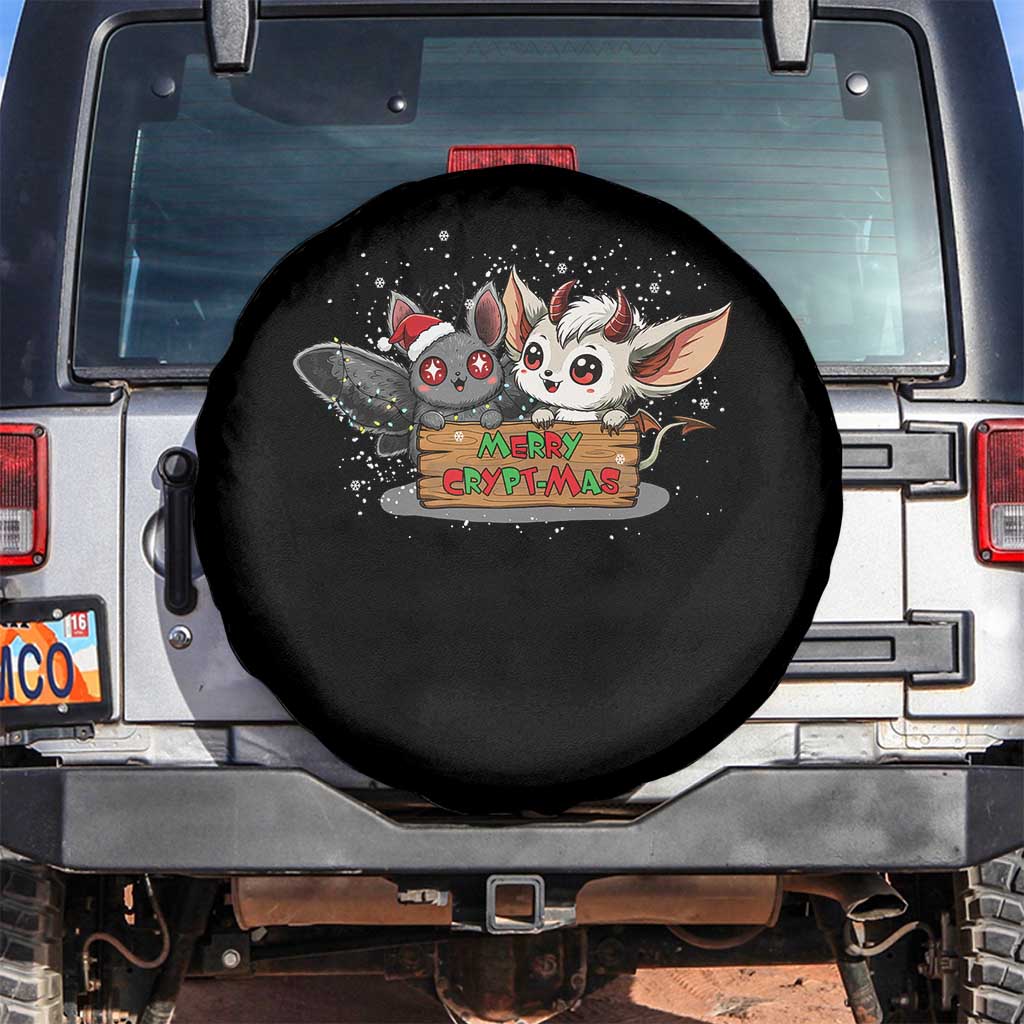 Mothman And Jersey Devil Spare Tire Cover Merry Cryptmas Funny Holiday Gift - Wonder Print Shop
