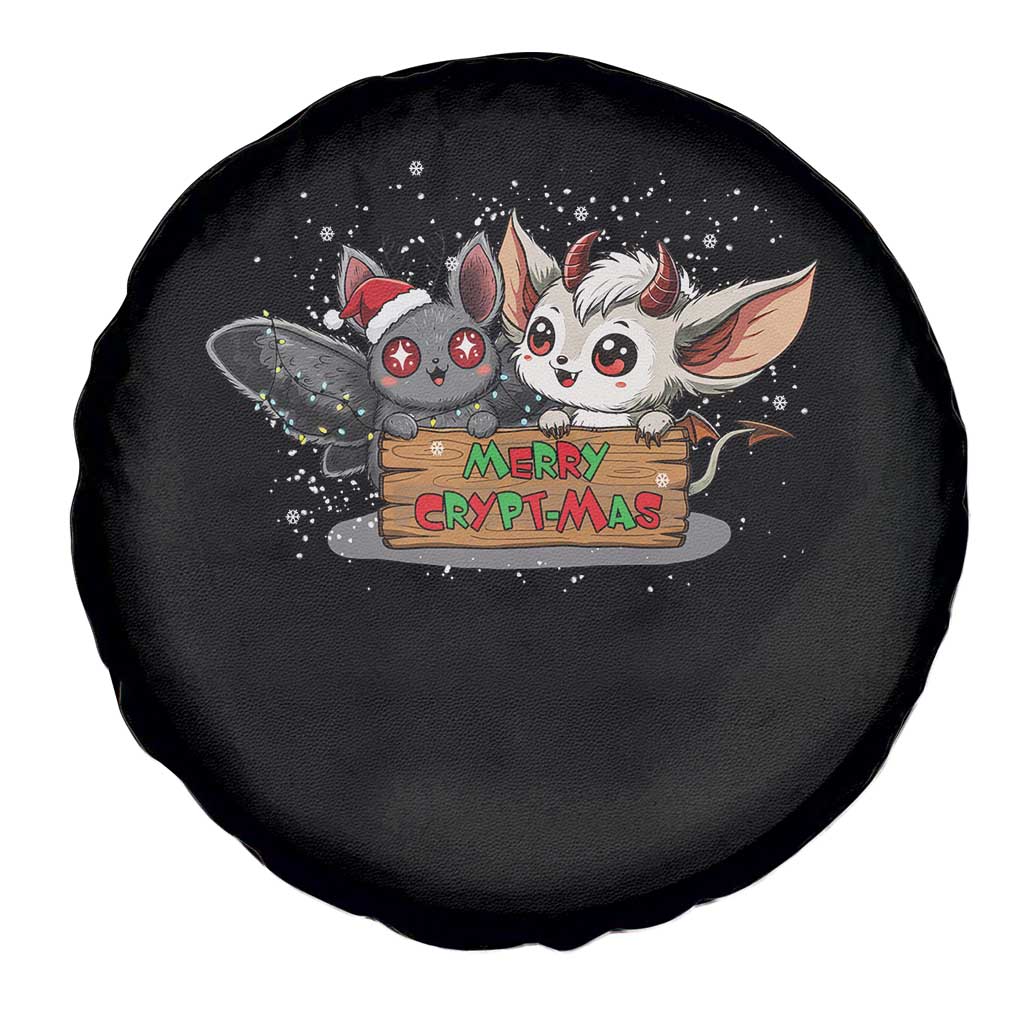 Mothman And Jersey Devil Spare Tire Cover Merry Cryptmas Funny Holiday Gift - Wonder Print Shop