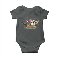 Mothman And Jersey Devil Baby Onesie Merry Cryptmas Funny Holiday Gift - Wonder Print Shop