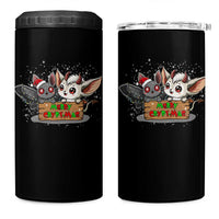 Mothman And Jersey Devil 4 in 1 Can Cooler Tumbler Merry Cryptmas Funny Holiday Gift