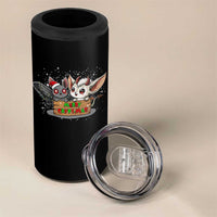 Mothman And Jersey Devil 4 in 1 Can Cooler Tumbler Merry Cryptmas Funny Holiday Gift