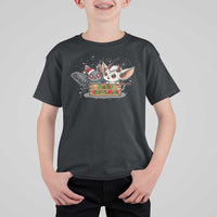 Mothman And Jersey Devil T Shirt For Kid Merry Cryptmas Funny Holiday Gift - Wonder Print Shop