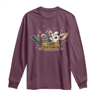 Mothman And Jersey Devil Long Sleeve Shirt Merry Cryptmas Funny Holiday Gift - Wonder Print Shop