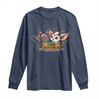 Mothman And Jersey Devil Long Sleeve Shirt Merry Cryptmas Funny Holiday Gift - Wonder Print Shop