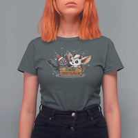 Mothman And Jersey Devil T Shirt For Women Merry Cryptmas Funny Holiday Gift - Wonder Print Shop