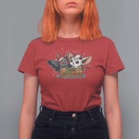 Mothman And Jersey Devil T Shirt For Women Merry Cryptmas Funny Holiday Gift - Wonder Print Shop