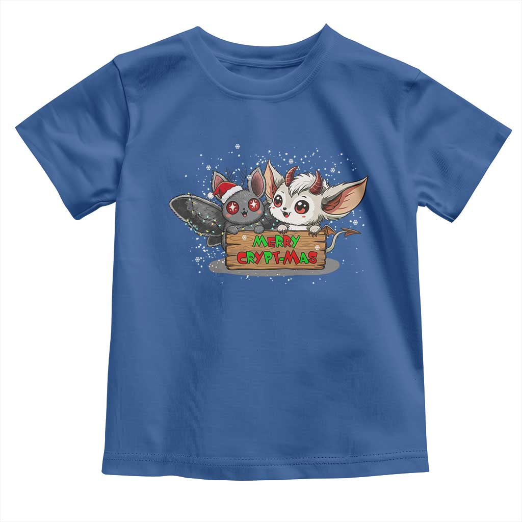 Mothman And Jersey Devil Toddler T Shirt Merry Cryptmas Funny Holiday Gift - Wonder Print Shop